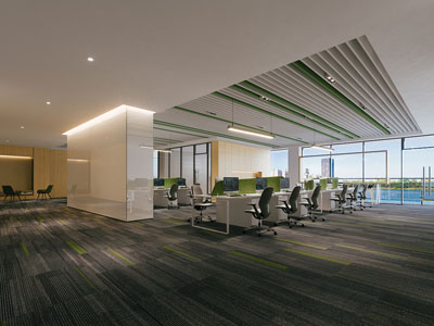 现代公共办公区