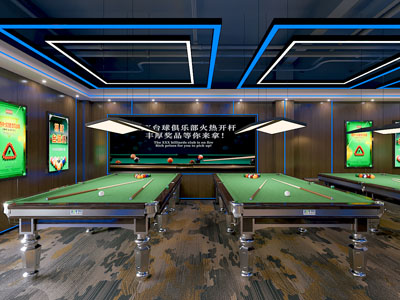 工业风loft台球室 桌球室