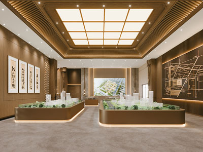 新中式售楼处大厅
