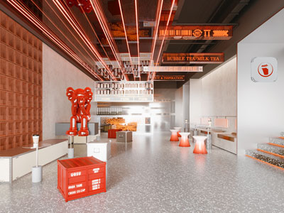 工业风loft咖啡奶茶店