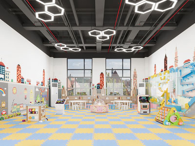 现代幼儿园活动教室3d模型 现代幼儿园活动教室