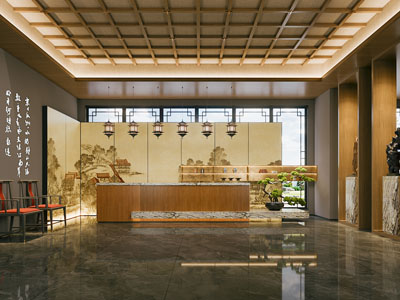 新中式大堂前台接待