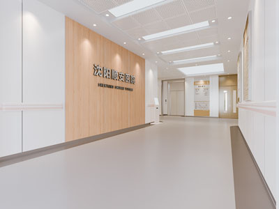 现代医院大厅 过道