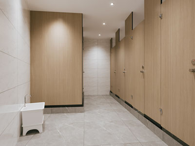 现代公共卫生间 洗手间