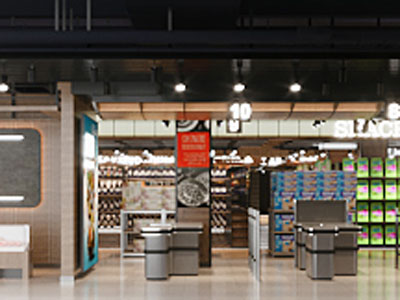 现代百货超市服务中心 收银台