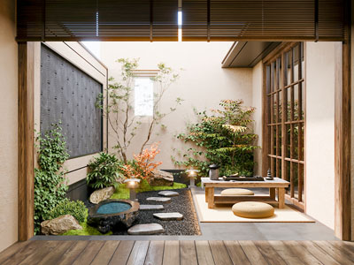 新中式庭院景观园艺小品