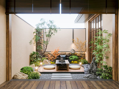 新中式别墅庭院景观园艺小品 茶室
