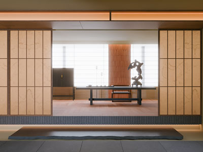 新中式茶室3d模型 新中式茶室