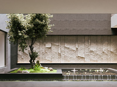 新中式室内景观园艺小品