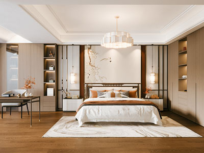 新中式卧室