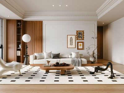 法式中古客厅3d模型 法式中古客厅