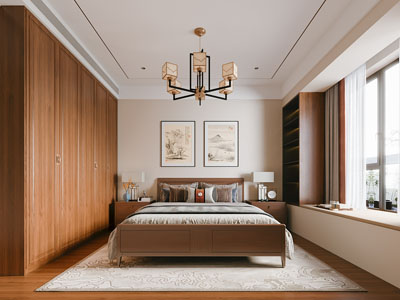 新中式中古卧室