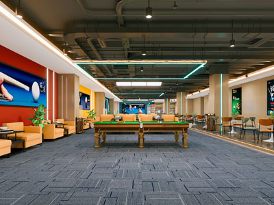 工业风loft台球室 桌球室