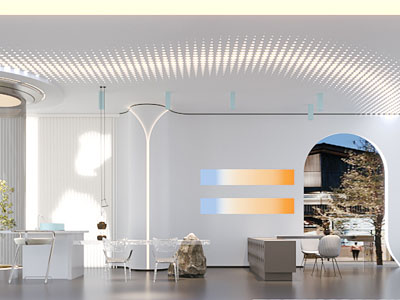 现代大厅前台接待区