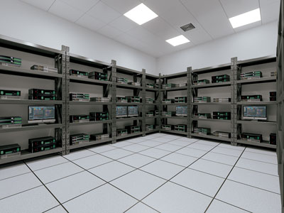 现代机房 服务器设备