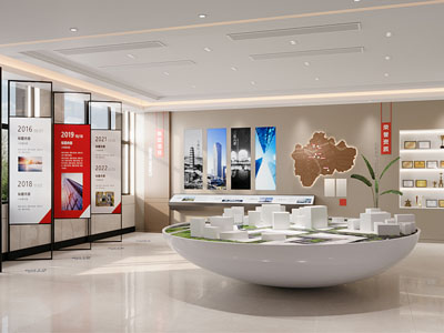 现代企业展厅展览