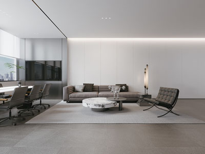 现代办公室接待区