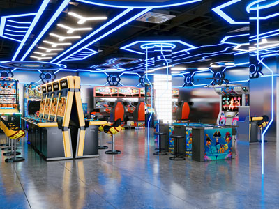 现代电玩城 游乐场3d模型 现代电玩城 游乐场