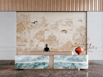 新中式大厅前台接待