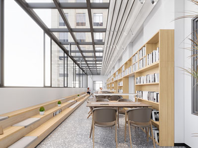 现代图书馆 阅览室 书吧3d模型 现代图书馆 阅览室 书吧