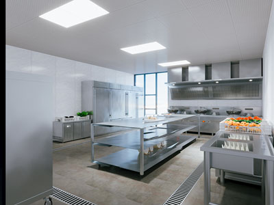 现代酒店餐馆后厨