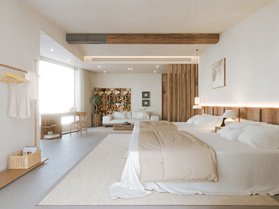 现代民宿酒店客房 双人间