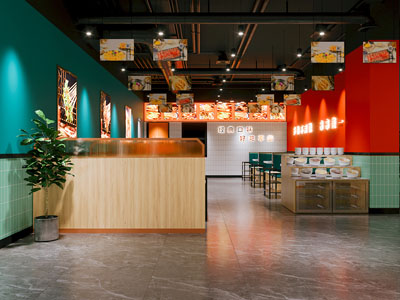 现代复古怀旧饭店餐馆