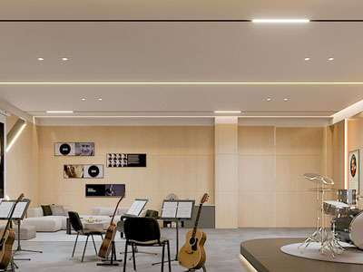 现代音乐教室3d模型 现代音乐教室