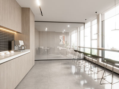 现代公司茶水间 休闲区