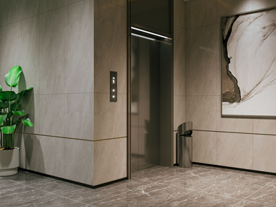 现代电梯间