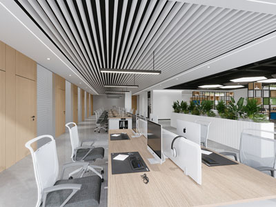 现代公共办公区