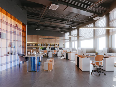 现代公共办公区