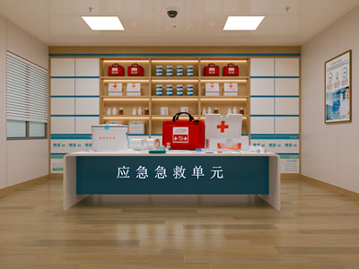 现代应急急救单元 医疗中心3d模型 现代应急急救单元 医疗中心