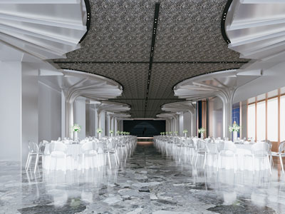 现代酒店婚庆现场 宴客厅