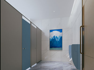 现代公共卫生间 洗手间