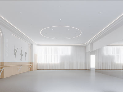 现代舞蹈教室3d模型 现代舞蹈教室