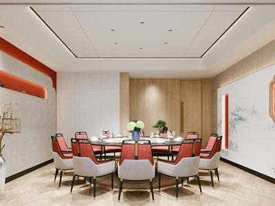 新中式酒店包厢包间