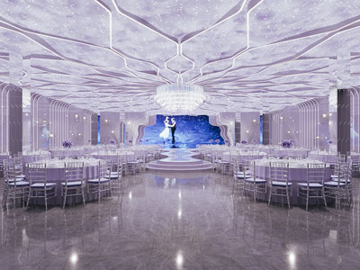 现代酒店婚庆现场 宴客厅