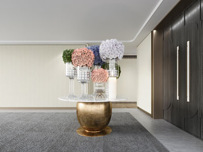 现代室内景观摆件组合