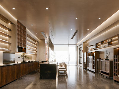 侘寂风中古风茶馆