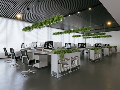 现代公共办公区