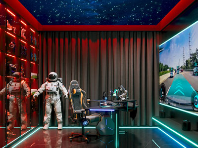 现代电竞游戏房 休闲室