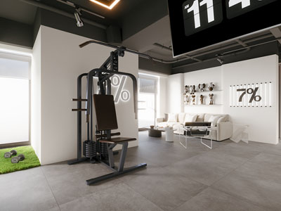 现代公司休闲区 接待区