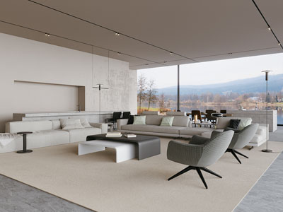 现代接待区 洽谈区