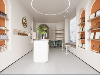 现代美容院前台接待