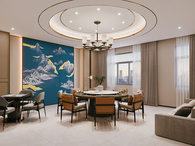 新中式棋牌室 娱乐休闲室