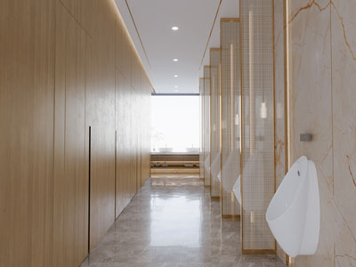 新中式公共卫生间 洗手间