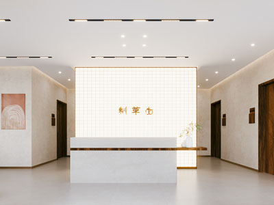 现代大厅前台接待