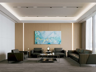 现代公司接待区