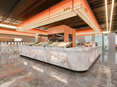 现代自助餐厅 饭店餐馆